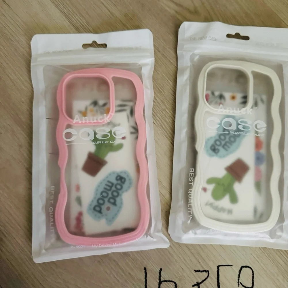 Pink and White iPhone 16 pro Cases
